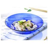  Bộ 2 dĩa D3007F Duralex - Lys Xanh Saphir 19.5cm Thủy tinh cường lực cao cấp Pháp [Chính Hãng] 
