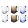 Bộ 6 ly có quai D4018M Duralex - Lys mix color 310ml Thủy tinh cường lực cao cấp Pháp [Chính Hãng]