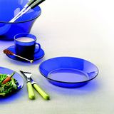  Bộ 2 dĩa D3007F Duralex - Lys Xanh Saphir 19.5cm Thủy tinh cường lực cao cấp Pháp [Chính Hãng] 