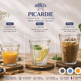  Bộ 6 ly D1789M Duralex - Picardie 3 size 250ml - 310ml - 360ml Thủy tinh cường lực cao cấp Pháp [Chính Hãng] 