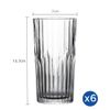  Bộ 6 ly cao D1058A Duralex - Manhattan Trong Clear 305ml Thủy tinh cường lực cao cấp Pháp [Chính Hãng] 