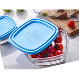  Hộp thực phẩm thủy tinh cường lực Pháp Duralex Freshbox Trắng trong 300ml D9020A [Chính Hãng] 