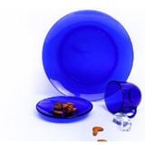  Bộ 2 dĩa D3006F Duralex - Lys Xanh Saphir 23,5cm Thủy tinh cường lực cao cấp Pháp [Chính Hãng] 