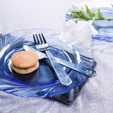  Bộ 6 dĩa D3001B Duralex - Beau Rivage Xanh Marine 23.5cm Thủy tinh cường lực cao cấp Pháp [Chính Hãng] 