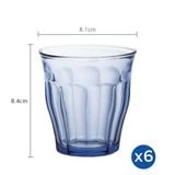  Bộ 6 ly D1026B Duralex - Picardie Xanh Marine 200ml Thủy tinh cường lực cao cấp Pháp [Chính Hãng] 