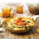  Dĩa thủy tinh D3018D Duralex - Lys vàng Amber -  28cm Thủy tinh cường lực cao cấp Pháp [Chính Hãng] 