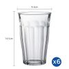  Bộ 6 ly D1030A Duralex - Picardie trong Clear 500ml Thủy tinh cường lực cao cấp Pháp [Chính Hãng] 