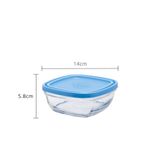  Hộp thực phẩm thủy tinh cường lực Pháp Duralex Freshbox Trắng trong 610ml D9021A [Chính Hãng] 