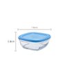  Hộp thực phẩm thủy tinh cường lực Pháp Duralex Freshbox Trắng trong 610ml D9021A [Chính Hãng] 