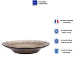  Bộ 2 dĩa thủy tinh cường lực Pháp Duralex Beau Rivage Nâu khói Sepia 21.5cm D3002C02 [Chính Hãng] 