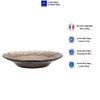  Bộ 2 dĩa thủy tinh cường lực Pháp Duralex Beau Rivage Nâu khói Sepia 21.5cm D3002C02 [Chính Hãng] 