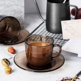  Bộ 6 tách D4014C Duralex - Lys Nâu khói Sepia 220ml Thủy tinh cường lực cao cấp Pháp [Chính Hãng] 