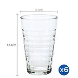  Bộ 6 cao D1062A Duralex - Prisme trong Clear 500ml Thủy tinh cường lực cao cấp Pháp [Chính Hãng] 