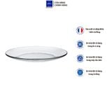  Bộ 2 dĩa D3008A Duralex - Lys trong 19cm Thủy tinh cường lực cao cấp Pháp [Chính Hãng] 