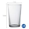  Bộ 6 ly cao  D1045A Duralex - Unie trong Clear 330ml Thủy tinh cường lực cao cấp Pháp [Chính Hãng] 