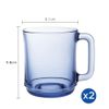  Bộ 2 ly có quai D4018B Duralex - Lys Xanh Marine 310ml Thủy tinh cường lực cao cấp Pháp [Chính Hãng] 