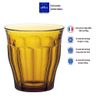  Bộ 6 ly D1027D Duralex - Picardie vàng Amber 250ml Thủy tinh cường lực cao cấp Pháp [Chính Hãng] 