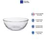 Bộ 6 tô D2017A Duralex - Gigogne trong Clear 20cm Thủy tinh cường lực cao cấp Pháp [Chính Hãng]