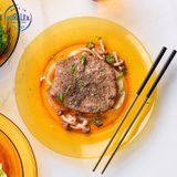  Bộ 2 dĩa D3008D Duralex - Lys vàng Amber 19 cm Thủy tinh cường lực cao cấp Pháp [Chính Hãng] 