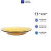 Bộ 2 dĩa D3011D Duralex - lys vàng Amber 23 cm Thủy tinh cường lực cao cấp Pháp [Chính Hãng]