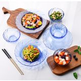  Bộ 6 dĩa D3001B Duralex - Beau Rivage Xanh Marine 23.5cm Thủy tinh cường lực cao cấp Pháp [Chính Hãng] 