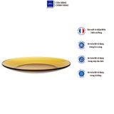  Bộ 2 dĩa D3008D Duralex - Lys vàng Amber 19 cm Thủy tinh cường lực cao cấp Pháp [Chính Hãng] 