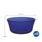  Bộ 6 chén D2006F Duralex - Lys xanh Saphir 10,5 cm Thủy tinh cường lực cao cấp Pháp [Chính Hãng] 