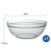  Bộ 1 tô D2029A Duralex - Gigogne Empilable trong Clear 26cm Thủy tinh cường lực cao cấp Pháp [Chính Hãng] 