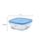  Hộp thực phẩm D9022A Duralex - Freshbox nắp xanh Blue 1150ml Thủy tinh cường lực Pháp 