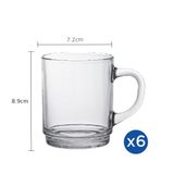  Bộ 6 ly có quai D4020A Duralex - Lys Trong Clear 260 ml Thủy tinh cường lực cao cấp Pháp [Chính Hãng] 