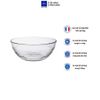  Bộ 4 tô D2015A Duralex - Lys trong Clear 14cm Thủy tinh cường lực cao cấp Pháp [Chính Hãng] 