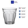 Bộ 6 ly D1025A Duralex - Picardie Trong Clear 160ml Thủy tinh cường lực cao cấp Pháp [Chính Hãng]
