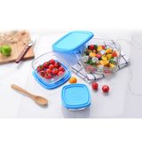  Hộp thực phẩm thủy tinh cường lực Pháp Duralex Freshbox Trắng trong 610ml D9021A [Chính Hãng] 