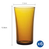  Bộ 6 ly D1012D Duralex - Lys Vàng hổ phách Amber 280ml Thủy tinh cường lực cao cấp Pháp 