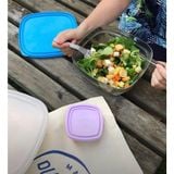  Hộp thực phẩm D9022A Duralex - Freshbox nắp xanh Blue 1150ml Thủy tinh cường lực Pháp 