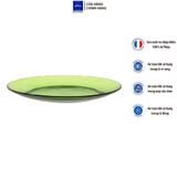  Bộ 4 dĩa D3006G Duralex - Lys xanh Green 23,5cm Thủy tinh cường lực cao cấp Pháp [Chính Hãng] 
