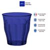  Bộ 6 ly D1027F Duralex - Picardie Xanh Saphir 250ml Thủy tinh cường lực cao cấp Pháp [Chính Hãng] 
