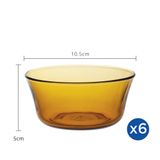  Bộ 6 chén D2006D Duralex - Lys vàng Amber 10,5 cm  Thủy tinh cường lực cao cấp Pháp [Chính Hãng] 