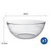  Bộ 1 tô D2019A Duralex - Gigogne trong Clear 26cm Thủy tinh cường lực cao cấp Pháp [Chính Hãng] 