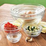  Bộ 6 tô D2027A Duralex - Gigogne Empilable trong Clear 20.5cm Thủy tinh cường lực cao cấp Pháp [Chính Hãng] 