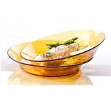  Bộ 6 dĩa D3007D Duralex - Lys Vàng Amber 19.5 cm Thủy tinh cường lực cao cấp Pháp [Chính Hãng] 