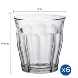  Bộ 6 ly D1028A Duralex - Picardie Trong Clear 310ml Thủy tinh cường lực cao cấp Pháp [Chính Hãng] 