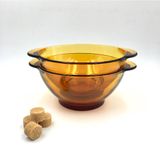  Bộ 2 tô có tay cầm D2005D Duralex - Lys vàng Amber 13.5cm Thủy itnh cường lực cao cấp Pháp 