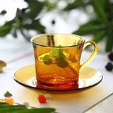  Bộ 6 tách D4004D Duralex - Lys vàng Amber 220ml Thủy tinh cường lực cao cấp Pháp [Chính Hãng] 