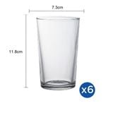  Bộ 6 ly cao D1044A Duralex - Unie trong Clear 280ml Thủy tinh cường lực cao cấp Pháp [Chính Hãng] 