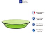  Bộ 4 dĩa D3007G Duralex - Lys xanh Green 19.5 cm Thủy tinh cường lực cao cấp Pháp [Chính Hãng] 