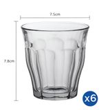  Bộ 6 ly D1025A Duralex - Picardie Trong Clear 160ml Thủy tinh cường lực cao cấp Pháp [Chính Hãng] 