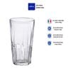 {Chính hãng} Bộ 6 ly cao D1083A Duralex - Jazz trong Clear 260ml Thủy tinh cường cao cấp Pháp
