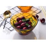  [Chính Hãng] Bộ 4 tô D2004D Duralex - Lys Vàng Amber 13.6cm Thủy tinh cường lực cao cấp Pháp 