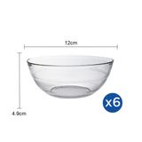  Bộ 6 chén D2014A Duralex - Gigogne trong Clear 12cm Thủy tinh cường lực cao cấp Pháp [Chính Hãng] 